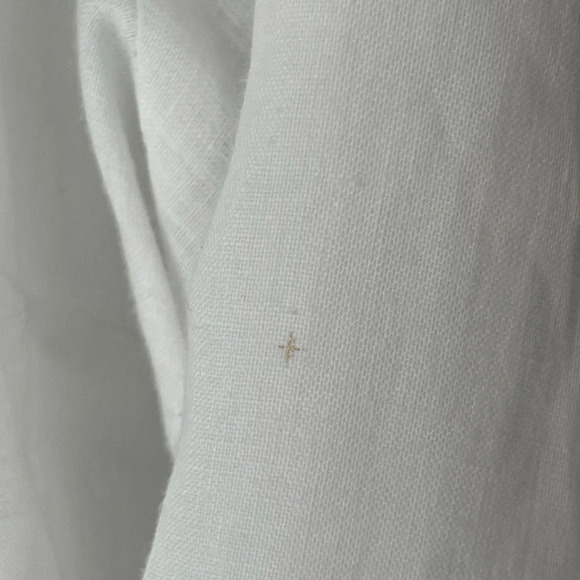 Eileen Fisher | Organic Handkerchief Linen Mandarin Collar Shirt, 1X - Picture 3 of 8